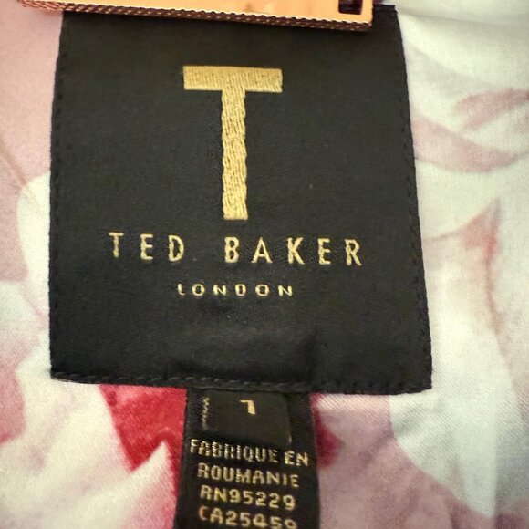 Beautiful TED BAKER London Blazer & Pink Floral Lining! Size 1, Great Condition - Picture 2 of 3